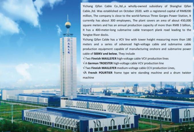 35kv 66kv 220kv Single or Three Core XLPE Insulated Optical Fiber Composite Submarine Cable